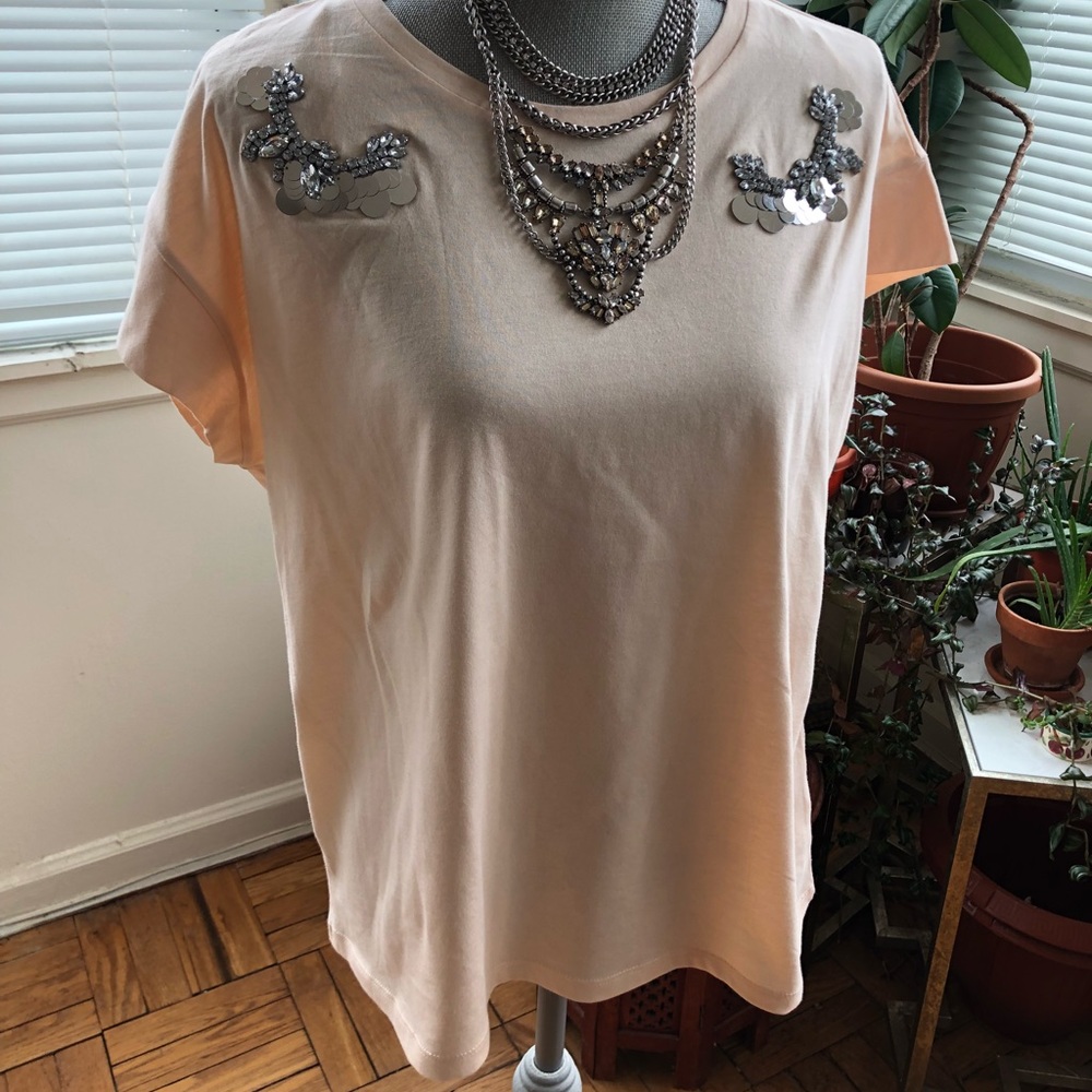 ZARA DECORATIVE COTTON TEE